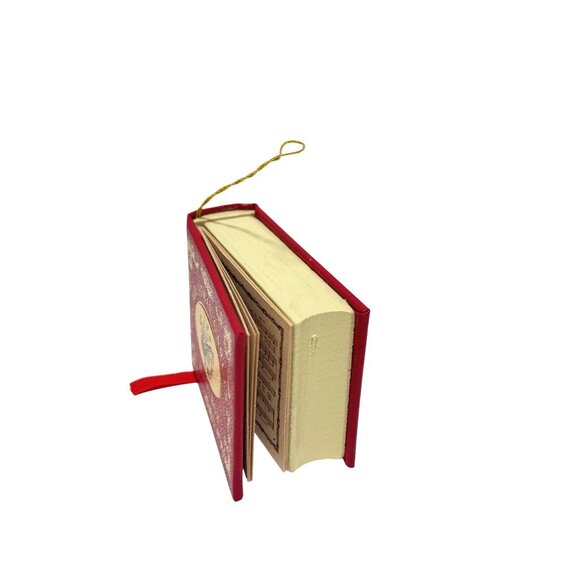 Miniature Book "Christmas Carols" Music Box Kurt S. Adler TESTED 1985 - Picture 3 of 7